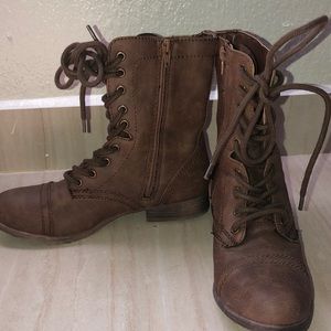 Brown Combat Boots